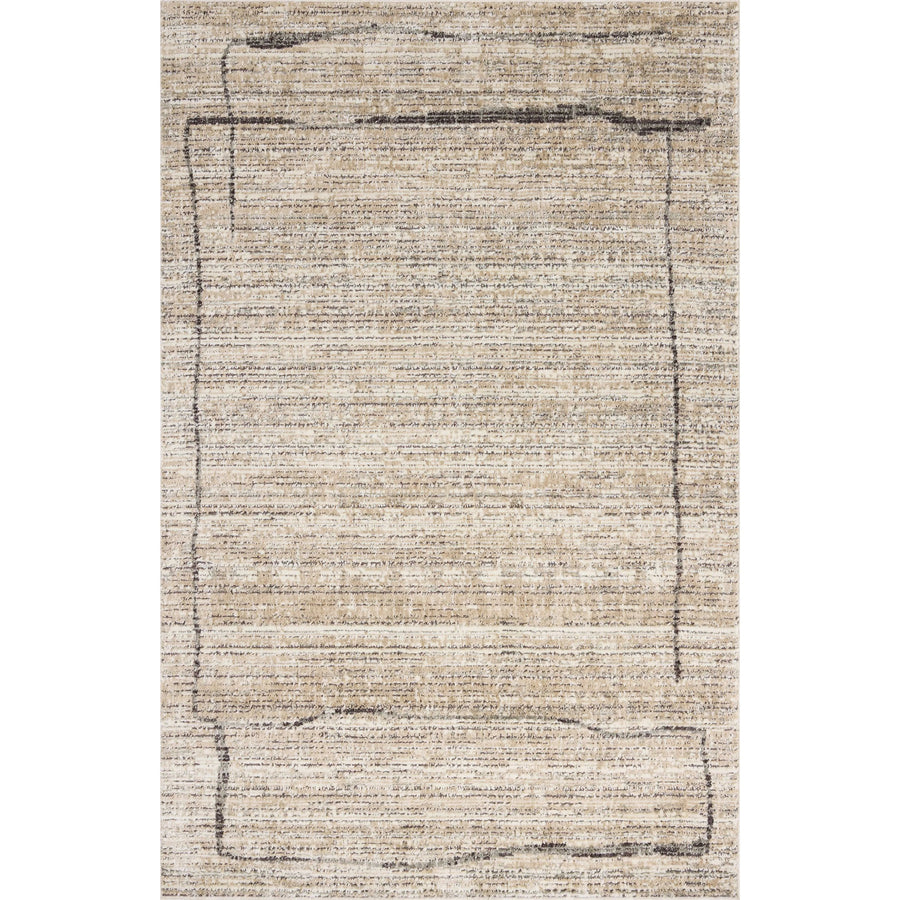 Jeremiah Brent x Loloi Bleecker Natural / Charcoal Rug