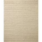 The Lennox Collection by Leanne Ford x Loloi is a statement area rug made with natural undyed wool that reveals subtle color differentiation in creamy neutral tones. The rug is hand-woven with a labor-intensive soumak weave, alternating rows of thick and thin looped yarns for an organic, inviting texture. Amethyst Home provides interior design, new home construction design consulting, vintage area rugs, and lighting in the Houston metro area.