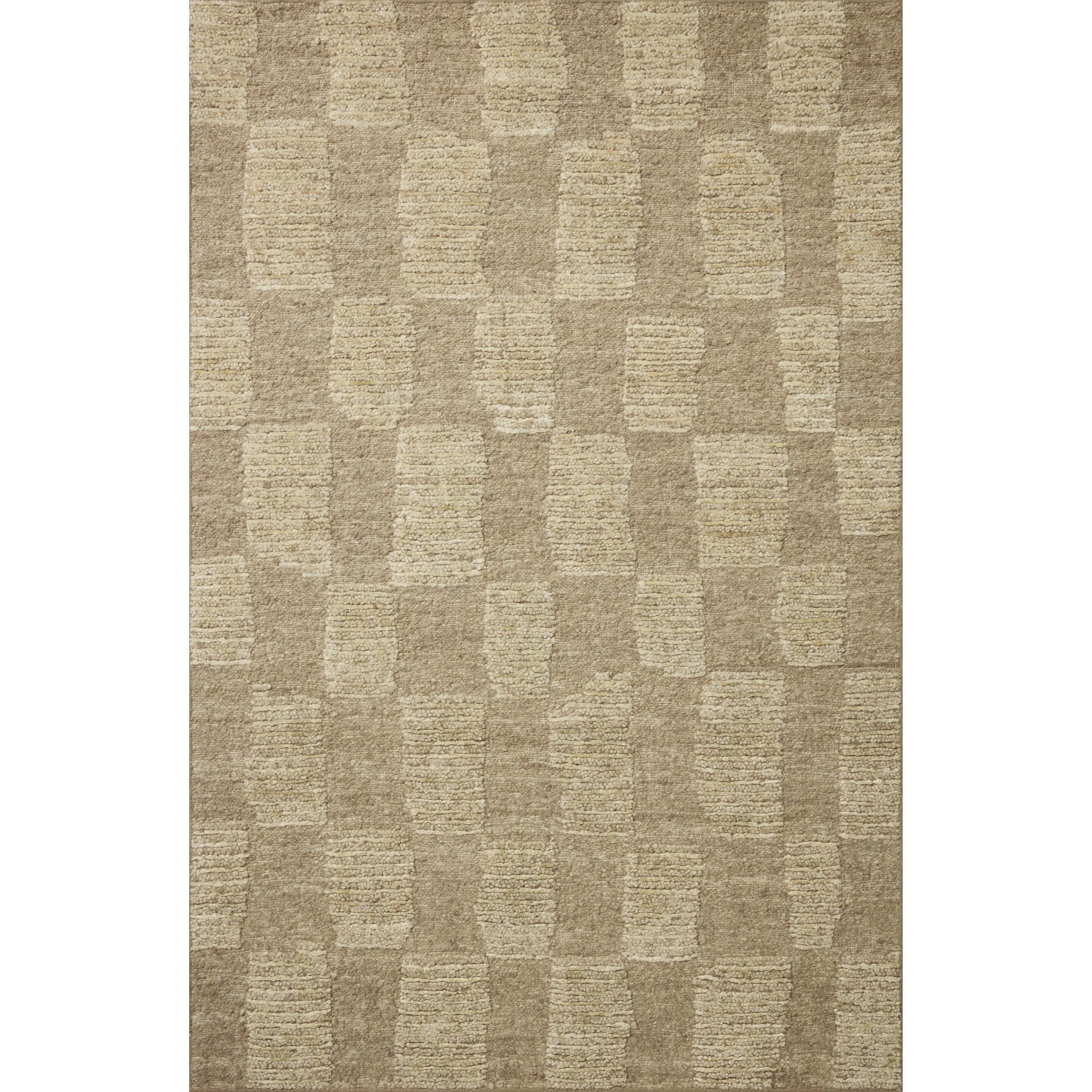 The Sowerby Collection is a wonderfully textural area rug by Leanne Ford x Loloi with a unique construction: alternating high-cut wool and jute pile on a nubby flatweave base to create an organic checkerboard pattern. Available in creamy neutrals and rich, earthy tones, Sowerby is a sophisticated neutral rug for living rooms, bedrooms, and more. Amethyst Home provides interior design, new home construction design consulting, vintage area rugs, and lighting in the Houston metro area.