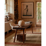 The Weatherstaff Collection is a vertically striped jute area rug with an organic look and feel, designed by Leanne Ford x Loloi. The earth-toned area rug features flatwoven jute that creates a ribbed texture horizontally, with stripes that are vertical—a playful combination. Amethyst Home provides interior design, new home construction design consulting, vintage area rugs, and lighting in the Alpharetta metro area.