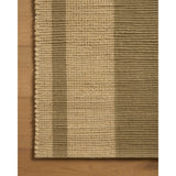 The Weatherstaff Collection is a vertically striped jute area rug with an organic look and feel, designed by Leanne Ford x Loloi. The earth-toned area rug features flatwoven jute that creates a ribbed texture horizontally, with stripes that are vertical—a playful combination. Amethyst Home provides interior design, new home construction design consulting, vintage area rugs, and lighting in the Charlotte metro area.