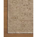 Featuring Haywood Natural Rug by Loloi at Amethyst Home. The Haywood Collection is an easy-to-clean, earth-toned area rug with a subtly distressed traditional design. Haywood is power-loomed of polyester in Turkey, a durable area rug for a living room, bedroom, dining room, or other high-traffic spaces.  Power Loomed  HYD-02 Loloi Ii x Loloi Natural. Amethyst Home provides interior design, new home construction design consulting, vintage area rugs, and lighting in the Park City metro area.