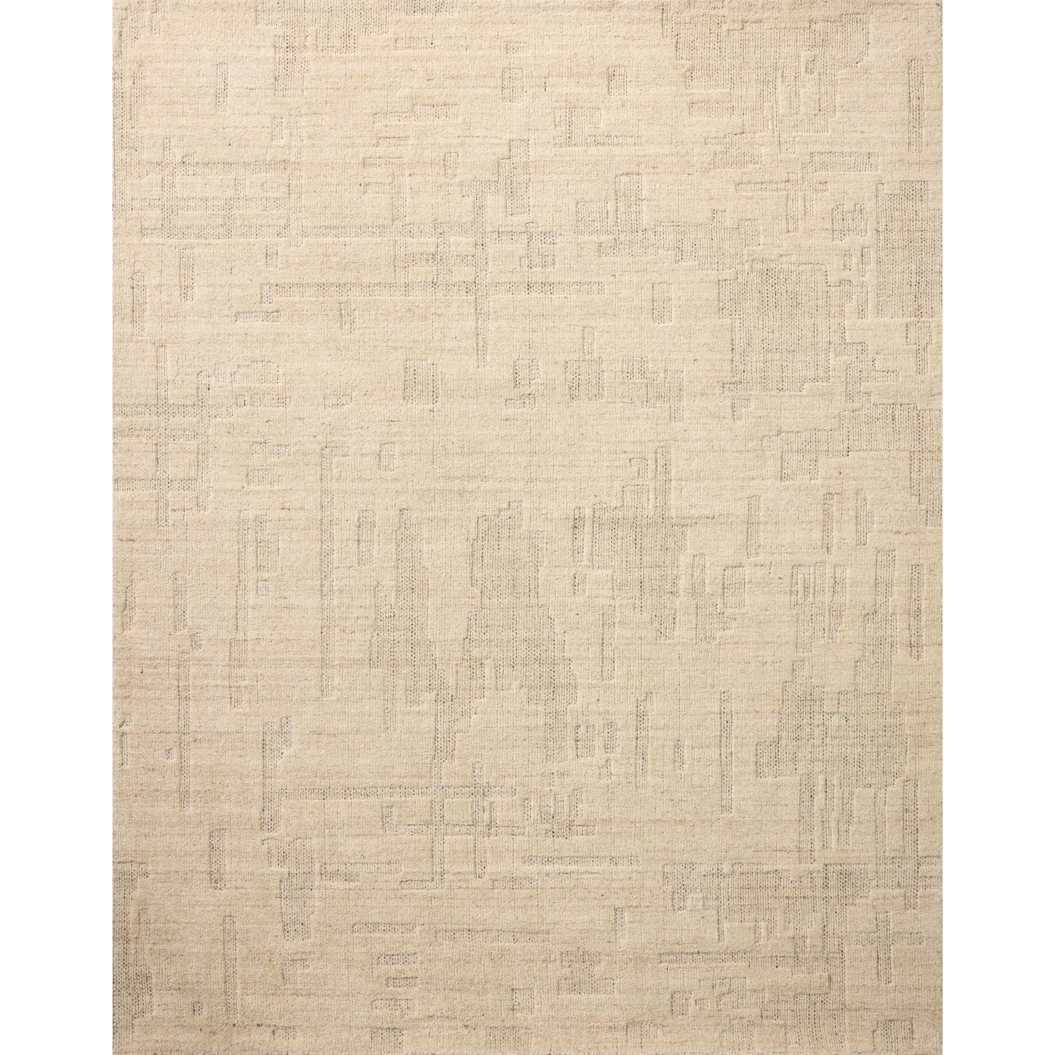 The Maren Collection is a unique handmade area rug made with a new technique that creates a dotted texture, almost like fine embroidery, but with a substantial hand-loomed feel. The pile reveals modern geometric patterns with organic shapes and natural softness, available in light, easygoing neutrals. Amethyst Home provides interior design, new home construction design consulting, vintage area rugs, and lighting in the Miami metro area.