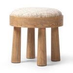 Featuring Louise Ostend Natural Accent Stool by Four Hands at Amethyst Home. A simple, charming stool with natural oak wood veneer finish and textured neutral fabric seat. Tapered legs add subtle character.Overall Dimensions: 19.00"w x 19.00"d x 19.25"hWeight : 23.81 lbsMaterials : 58% Flax/Linen, 35% Acrylic, 7% Polyester, Solid Oak, Oak Veneer. Amethyst Home provides interior design, new construction, custom furniture, and area rugs in the Nashville metro area