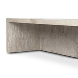 Ludlow Outdoor Coffee Table - Natural Veined Concrete | shipping 08/28/2026