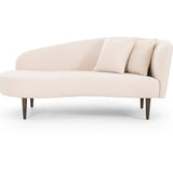 Featuring Luna Chaise by Four Hands at Amethyst Home. This curvy, Italian-inspired Luna Chaise exudes attitude. This features exclusive performance-grade ivory boucle in a striking, sultry S shape. Dual pillows for a fine finishing touch for any bedroom, office, or living room.
Overall Dimensions: 70"W x 35"L x 30"H
Colors: Capri Oatmeal, Sienna BrownMater.  Amethyst Home provides interior design, new home construction design consulting, vintage area rugs, and lighting in the Charlotte metro area.