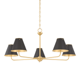 Burghley Chandelier - Aged Brass/Distressed Bronze | shipping 01/23/2026
