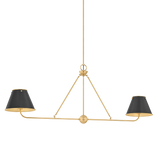 Burghley Linear - Aged Brass/Distressed Bronze