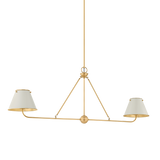 Burghley Linear - Aged Brass/Off-White