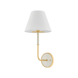 Wedgewood Wall Sconce - Aged Brass/Off-White | shipping 12/13/2025