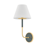 Wedgewood Wall Sconce - Aged Brass/Soft Studio Green | shipping 02/13/2026