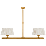 Featuring Marion 56" Linear Chandelier Antique-Burnished Brass by Visual Comfort at Amethyst Home. Indulge your space with the luxurious Marion Chandelier. This stunning 56" linear chandelier is crafted from antique-burnished brass, making it a timeless and elegant addition to any room. Let its warm glow and exquisite design elevate your space into a work of art.
Overall Dimensio. Amethyst Home provides interior design, new construction, custom furniture, and area rugs in the Washington metro area