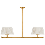 Featuring Marion 56" Linear Chandelier Antique-Burnished Brass by Visual Comfort at Amethyst Home. Indulge your space with the luxurious Marion Chandelier. This stunning 56" linear chandelier is crafted from antique-burnished brass, making it a timeless and elegant addition to any room. Let its warm glow and exquisite design elevate your space into a work of art.
Overall Dimensio. Amethyst Home provides interior design, new construction, custom furniture, and area rugs in the Washington metro area