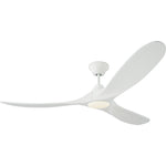 Matte White with Matte White Blades and Light Kit