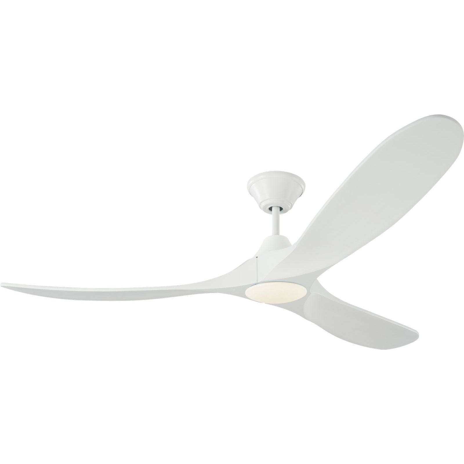 Matte White with Matte White Blades and Light Kit