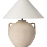 Mays Light Sand Porcelain Table Lamp  Four Hands