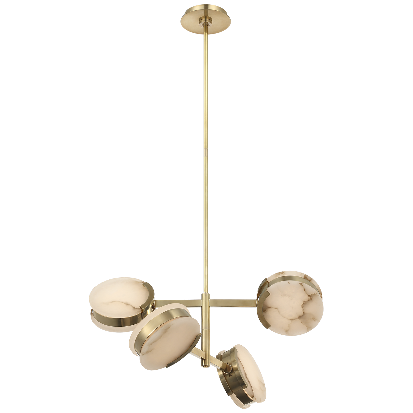 Featuring Melange 25" Multi-Positional Semi-Flush Chandelier Antique-Burnished Brass by Visual Comfort at Amethyst Home. Illuminate your space with the Melange Chandelier, a luxurious addition to any room. This 25" semi-flush chandelier boasts multi-positional arms and an elegant antique-burnished brass finish. Elevate your decor with its stunning design and enjoy the luxurious ambie. Amethyst Home provides interior design, new construction, custom furniture, and area rugs in the Austin metro area