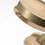 Featuring Melange 25" Multi-Positional Semi-Flush Chandelier Antique-Burnished Brass by Visual Comfort at Amethyst Home. Illuminate your space with the Melange Chandelier, a luxurious addition to any room. This 25" semi-flush chandelier boasts multi-positional arms and an elegant antique-burnished brass finish. Elevate your decor with its stunning design and enjoy the luxurious ambi. Amethyst Home provides interior design, new construction, custom furniture, and area rugs in the Houston metro area