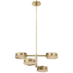 Featuring Melange 25" Multi-Positional Semi-Flush Chandelier Antique-Burnished Brass by Visual Comfort at Amethyst Home. Illuminate your space with the Melange Chandelier, a luxurious addition to any room. This 25" semi-flush chandelier boasts multi-positional arms and an elegant antique-burnished brass finish. Elevate your decor with its stunning design and enjoy the luxurious amb. Amethyst Home provides interior design, new construction, custom furniture, and area rugs in the Monterey metro area