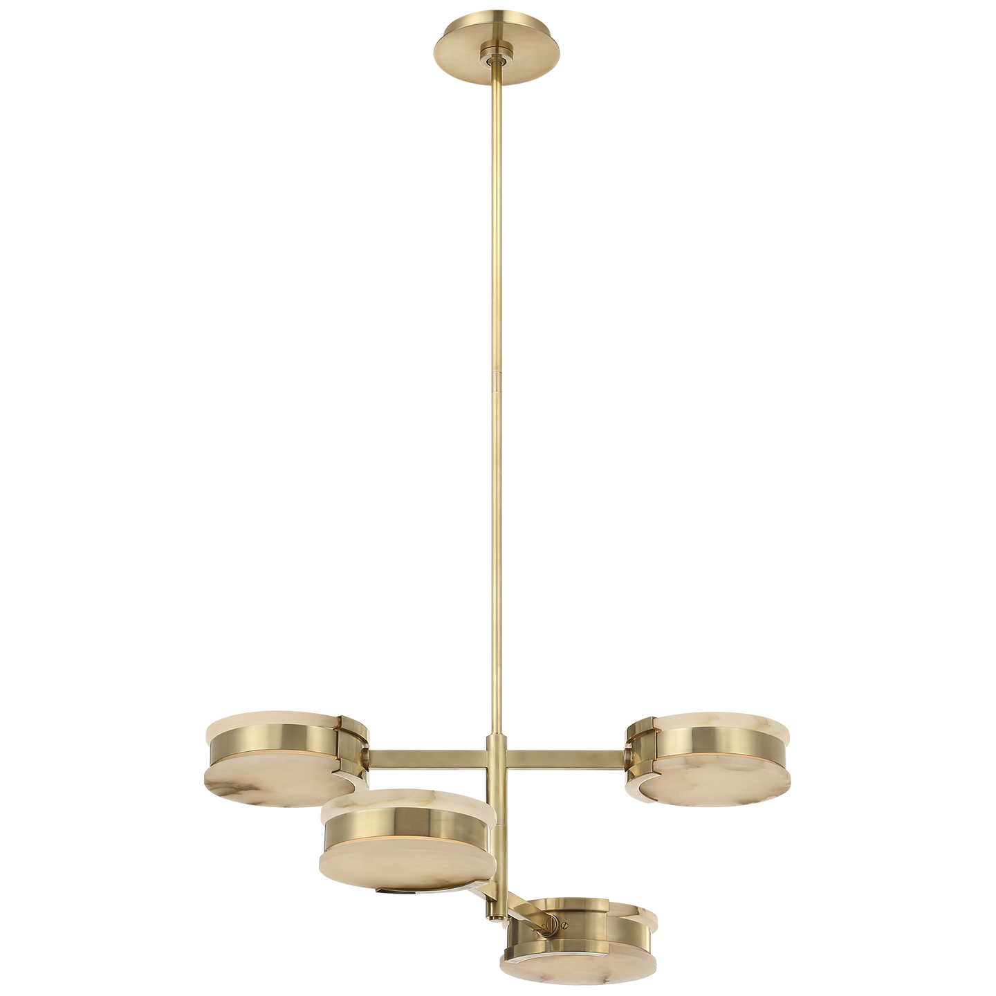 Featuring Melange 25" Multi-Positional Semi-Flush Chandelier Antique-Burnished Brass by Visual Comfort at Amethyst Home. Illuminate your space with the Melange Chandelier, a luxurious addition to any room. This 25" semi-flush chandelier boasts multi-positional arms and an elegant antique-burnished brass finish. Elevate your decor with its stunning design and enjoy the luxuriou. Amethyst Home provides interior design, new construction, custom furniture, and area rugs in the Newport Beach metro area