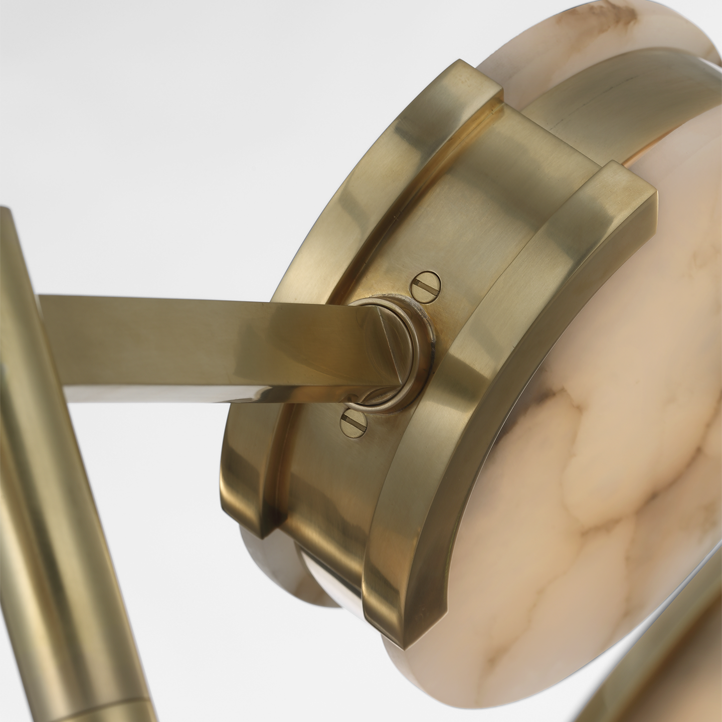 Featuring Melange 25" Multi-Positional Semi-Flush Chandelier Antique-Burnished Brass by Visual Comfort at Amethyst Home. Illuminate your space with the Melange Chandelier, a luxurious addition to any room. This 25" semi-flush chandelier boasts multi-positional arms and an elegant antique-burnished brass finish. Elevate your decor with its stunning design and enjoy the luxurious am. Amethyst Home provides interior design, new construction, custom furniture, and area rugs in the Park City metro area