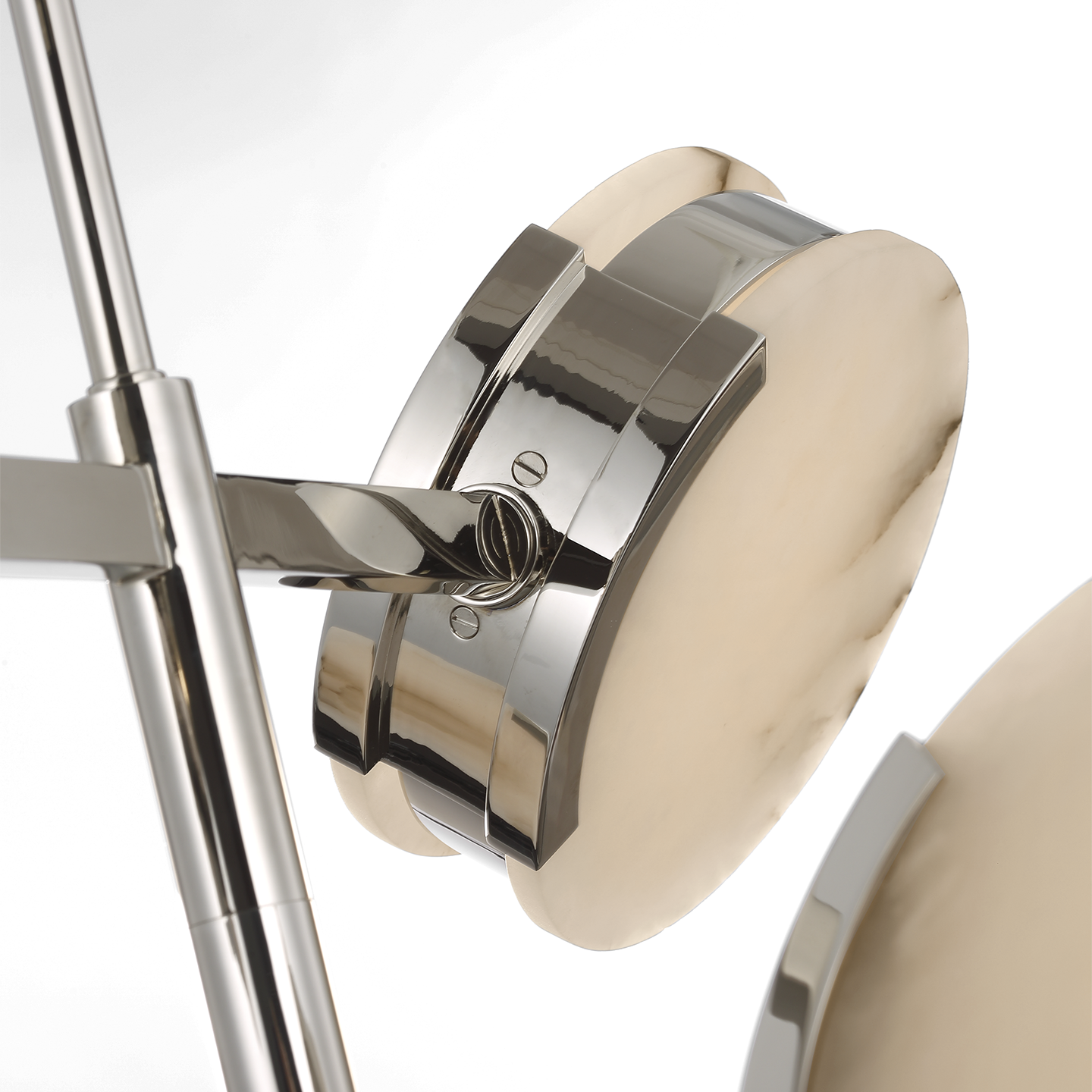 Featuring Melange 25" Multi-Positional Semi-Flush Chandelier Polished Nickel by Visual Comfort at Amethyst Home. Elevate your space with our Melange 25" Multi-Positional Semi-Flush Chandelier in Polished Nickel. Impeccably crafted, this chandelier exudes sophistication and refinement. Its multi-positional design allows for versatile lighting, while the polished nickel finish adds. Amethyst Home provides interior design, new construction, custom furniture, and area rugs in the Alpharetta metro area