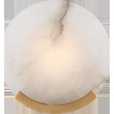 Featuring Melange Sconce Antique-Burnished Brass by Visual Comfort at Amethyst Home. Contrasting natural alabaster with metal in rounded forms and unique configurations, the Melange series by Kelly Wearstler blends the organic and the luxurious for a modern chic interior. Carved alabaster shades create a soft glow on walls and surfaces, while streamlined shapes soften angular or m. Amethyst Home provides interior design, new construction, custom furniture, and area rugs in the Park City metro area