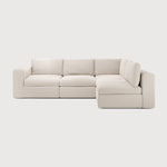 Featuring Mellow Off White Eco Right No Modular Sofa Set by Ethnicraft at Amethyst Home. Comfort ideals form the basis of the Mellow. With clean and classic lines, paired with subtle seam detailing, the Mellow is the welcoming anchor to a liveable lounge space. Choose and place configurable pieces together to create a sofa tailored to your space, or enjoy the convenience of a pre. Amethyst Home provides interior design, new construction, custom furniture, and area rugs in the Washington metro area