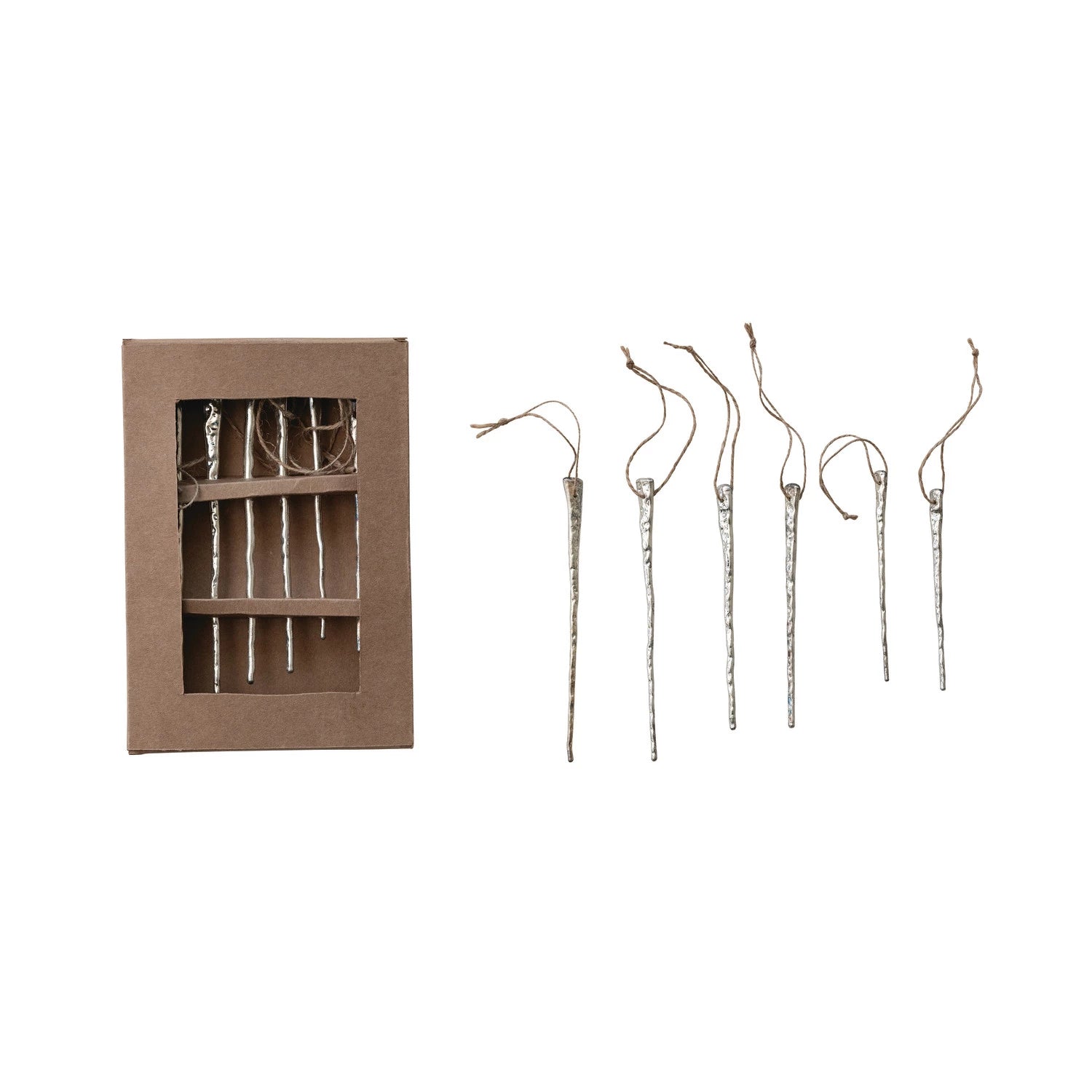 Creative Co-Op Icicle Ornaments