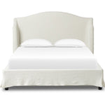 Featuring Meryl Broadway Mist Slipcover Bed by Four Hands at Amethyst Home. Inspired by the curved silhouette of the camel-back sofa, this classic shape is updated with the casual look of a slipcover. Slipcovered styles are fully removable and machine-washable for easy care.KingOverall Dimensions: 86.50"w x 89.00"d x 52.50"hWeight: 217.59 lbsQueenOverall Dimensions: 70.00"w x 89.0. Amethyst Home provides interior design, new construction, custom furniture, and area rugs in the Charlotte metro area