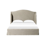 Featuring Meryl Broadway Stone Slipcover Bed by Four Hands at Amethyst Home. Inspired by the curved silhouette of the camel-back sofa, this classic shape is updated with the casual look of a slipcover. Slipcovered styles are fully removable and machine-washable for easy care.KingOverall Dimensions: 86.50"w x 89.00"d x 52.50"hWeight: 217.59 lbsQueenOverall Dimensions: 70.00"w x 89.. Amethyst Home provides interior design, new construction, custom furniture, and area rugs in the Charlotte metro area