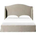 Featuring Meryl Broadway Stone Slipcover Bed by Four Hands at Amethyst Home. Inspired by the curved silhouette of the camel-back sofa, this classic shape is updated with the casual look of a slipcover. Slipcovered styles are fully removable and machine-washable for easy care.KingOverall Dimensions: 86.50"w x 89.00"d x 52.50"hWeight: 217.59 lbsQueenOverall Dimensions: 70.00"w x 89.. Amethyst Home provides interior design, new construction, custom furniture, and area rugs in the Charlotte metro area