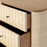 Meyer Media Console - Natural Fleck Raffia | shipping 10/10/2026