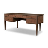 Mikeal Desk - Chestnut Parawood | shipping 10/15/2026