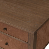 Mikeal Desk - Chestnut Parawood | shipping 10/15/2026