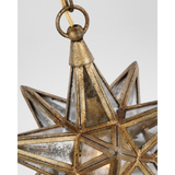 Featuring Moravian Small Star Lantern Gilded Iron by Visual Comfort at Amethyst Home. The Chapman & Myers Moravian Star reinterprets the classic multi-pointed star in antiqued mirror glass and metal, available in multiple finishes. Styled as a single lantern or combined to create a starry statement piece, the geometric lighting will lend a jewelry-like accent to modern interiors.
. Amethyst Home provides interior design, new construction, custom furniture, and area rugs in the Nashville metro area