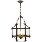 Featuring Morris Small Lantern Antique Zinc by Visual Comfort at Amethyst Home. The Morris by Suzanne Kasler adds refined charm to any style of kitchen or entryway. Clear or white glass panes adorn the geometric frame in antique zinc, polished nickel or gilded iron, allowing for brighter or more diffused illumination.
Overall Dimensions: 13.5" L x 13.5" W x 21.5" HWeight: 14 lbs.. Amethyst Home provides interior design, new construction, custom furniture, and area rugs in the Alpharetta metro area