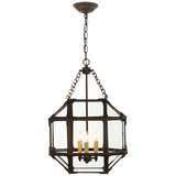 Featuring Morris Small Lantern Antique Zinc by Visual Comfort at Amethyst Home. The Morris by Suzanne Kasler adds refined charm to any style of kitchen or entryway. Clear or white glass panes adorn the geometric frame in antique zinc, polished nickel or gilded iron, allowing for brighter or more diffused illumination.
Overall Dimensions: 13.5" L x 13.5" W x 21.5" HWeight: 14 lbs.. Amethyst Home provides interior design, new construction, custom furniture, and area rugs in the Alpharetta metro area