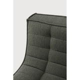 Featuring N701 Moss 1 Seater Modular Sofa by Ethnicraft at Amethyst Home. The N701 sofa is an inviting design that oozes comfort and relaxation. By combining the different modules and sizes, you have unlimited possibilities when it comes to creating your own unique setting.Weight : 39 lbs Dimensions: 36" W x 31.5" L x 30" H. Amethyst Home provides interior design, new construction, custom furniture, and area rugs in the Los Angeles metro area