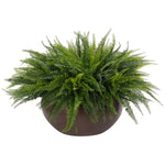 Designed for exterior spaces, this UV-rated product delivers all-season beauty and luxury. Perfect for patios, decks, entryways, or any outdoor living area. Embrace nature?s charm with the green Fern Boston, thoughtfully displayed in a Concrete Bowl. Amethyst Home provides interior design, new home construction design consulting, vintage area rugs, and lighting in the Winter Garden metro area.