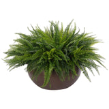 Designed for exterior spaces, this UV-rated product delivers all-season beauty and luxury. Perfect for patios, decks, entryways, or any outdoor living area. Embrace nature?s charm with the green Fern Boston, thoughtfully displayed in a Concrete Bowl. Amethyst Home provides interior design, new home construction design consulting, vintage area rugs, and lighting in the Winter Garden metro area.