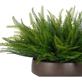 Designed for exterior spaces, this UV-rated product delivers all-season beauty and luxury. Perfect for patios, decks, entryways, or any outdoor living area. Embrace nature?s charm with the green Fern Boston, thoughtfully displayed in a Concrete Bowl. Amethyst Home provides interior design, new home construction design consulting, vintage area rugs, and lighting in the Los Angeles metro area.