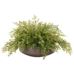 Fern Maidenhair, Faux Arrangement, 13". Our concrete containers come with visible pores and an authentic, natural concrete finish. As with all concrete and handmade items, each container varies and may come with slight differences in finish and texture. These variations are not considered imperfections. Amethyst Home provides interior design, new home construction design consulting, vintage area rugs, and lighting in the Portland metro area.