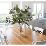 Add a burst of elegance with the green Leaf Branch, set in a glass vase. At 36", this piece captures the natural beauty of each petal, making it ideal for brightening up office desks or kitchen countertops. Enjoy its lasting beauty year-round, perfect for adding seasonal flair without any upkeep Amethyst Home provides interior design, new home construction design consulting, vintage area rugs, and lighting in the Des Moines metro area.