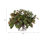 Magnolia Leaf Branches, Faux Greenery Watergarden, 31 Amethyst Home provides interior design, new home construction design consulting, vintage area rugs, and lighting in the Laguna Beach metro area.