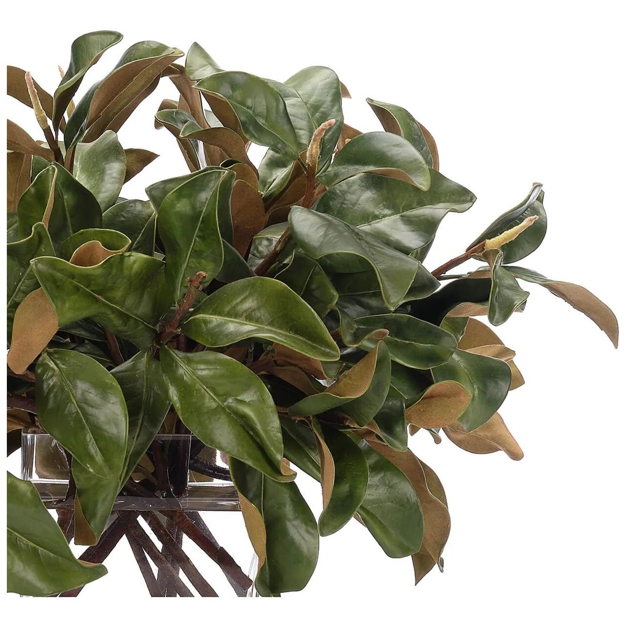 Magnolia Leaf Branches, Faux Greenery Watergarden, 31 Amethyst Home provides interior design, new home construction design consulting, vintage area rugs, and lighting in the Portland metro area.