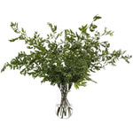 Bring timeless beauty into your home with the green Smilex in a glass vase. Standing at 48" , this lifelike faux design adds sophistication, perfect for a dining table centerpiece or console display. This piece brings everlasting elegance, staying vibrant for any occasion without the hassle of care Amethyst Home provides interior design, new home construction design consulting, vintage area rugs, and lighting in the Des Moines metro area.