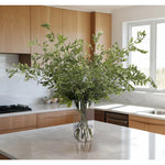 Bring timeless beauty into your home with the green Smilex in a glass vase. Standing at 48" , this lifelike faux design adds sophistication, perfect for a dining table centerpiece or console display. This piece brings everlasting elegance, staying vibrant for any occasion without the hassle of care Amethyst Home provides interior design, new home construction design consulting, vintage area rugs, and lighting in the Laguna Beach metro area.