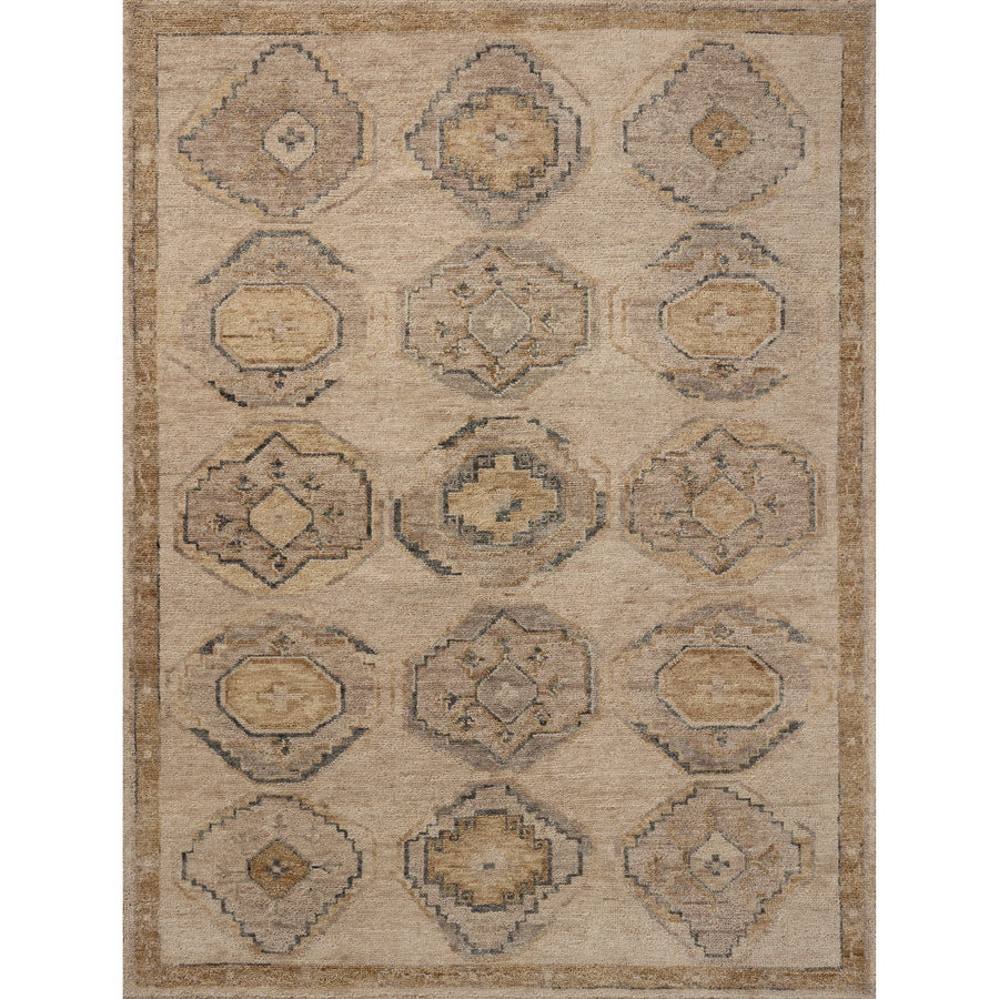 Micah Taupe / Natural Multi Hand-Knotted Rug