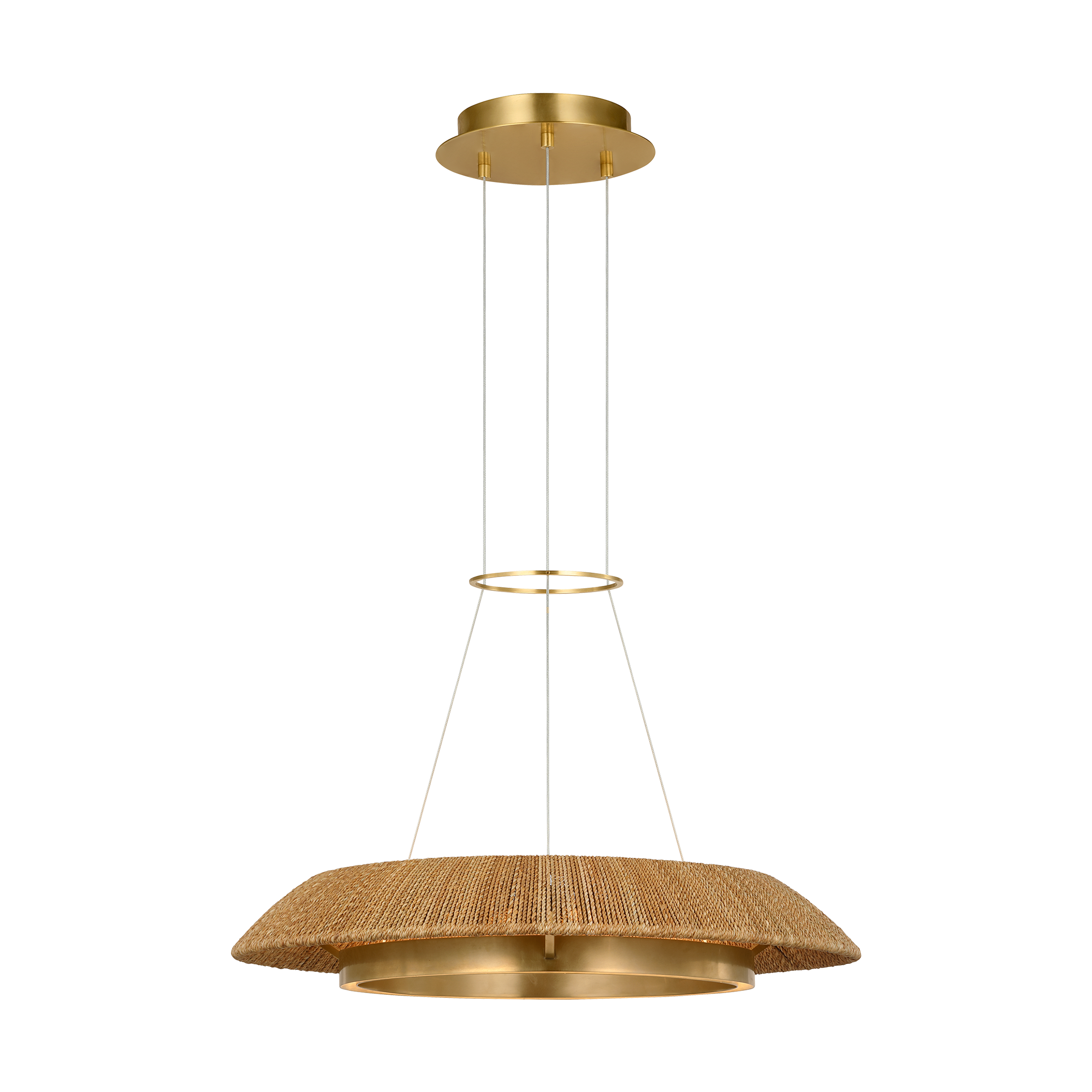 Featuring Noa Small Chandelier Hand Rubbed Antique Brass by Visual Comfort at Amethyst Home. The Noa Small Chandelier by Sean Lavin is a woven series designed to captivate natural elements. This Modern Ring Chandelier is more than just a lighting fixture-it's a statement piece that transforms any space into a haven of modern elegance. Whether suspended above a dining table, i. Amethyst Home provides interior design, new construction, custom furniture, and area rugs in the Salt Lake City metro area